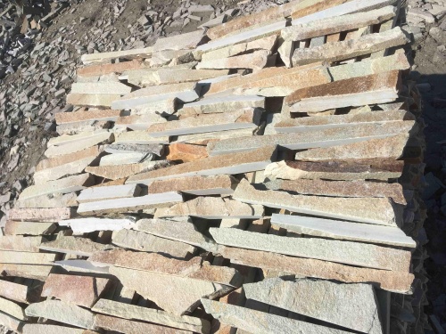 Горбушка златолит золотистый для облицовки купить в Тюмени