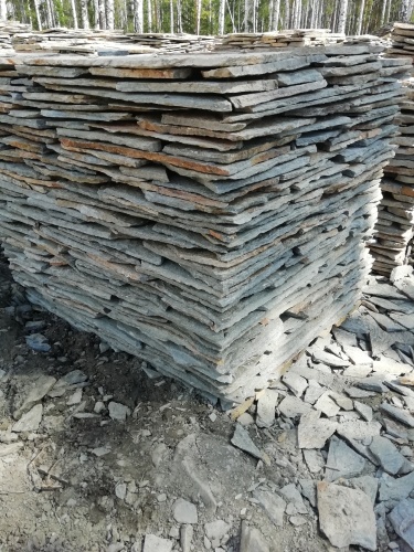 Плитняк златолит Уральский для цоколя, отмостки купить в Тюмени