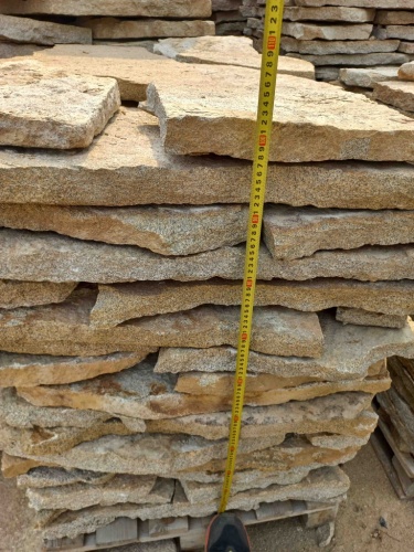 мощение камнем на бетон